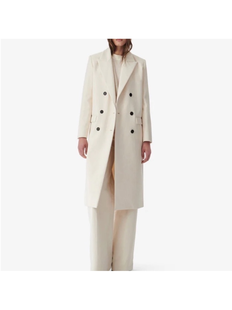 Calvin Klein Wool Blend Slim Fit Double Breasted Pea Coat. 42 Long. Nwt. $495!